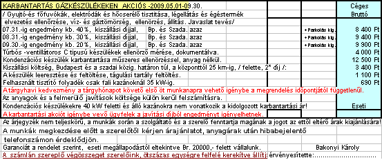 gázkészülék javítás